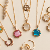 Sample Sale #162 - Bezel Stone Necklace