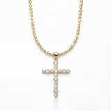 Francesca Beaded Necklace - Gold