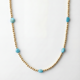 Americana Beaded Necklace - Turquoise