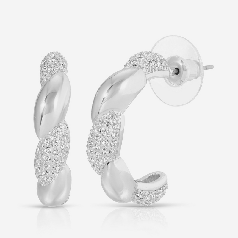 Brooke Hoop - Silver