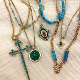 Our Lady Guadalupe Necklace - Green