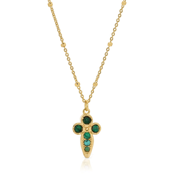 Baby Athena Necklace - Malachite