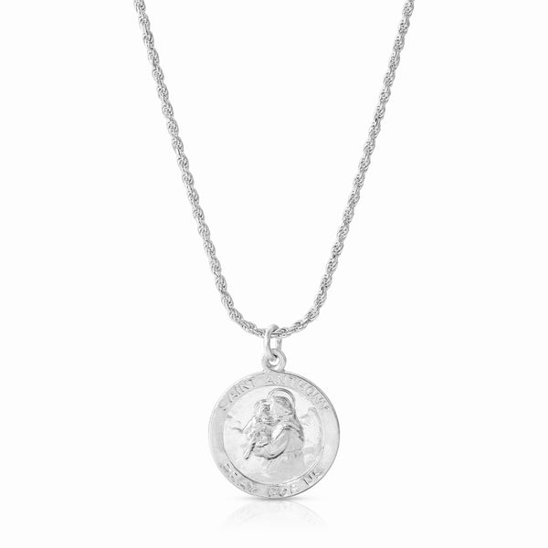 Saint Anthony Necklace - Silver