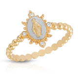 Lady Lourdes Ring in Silver/Gold