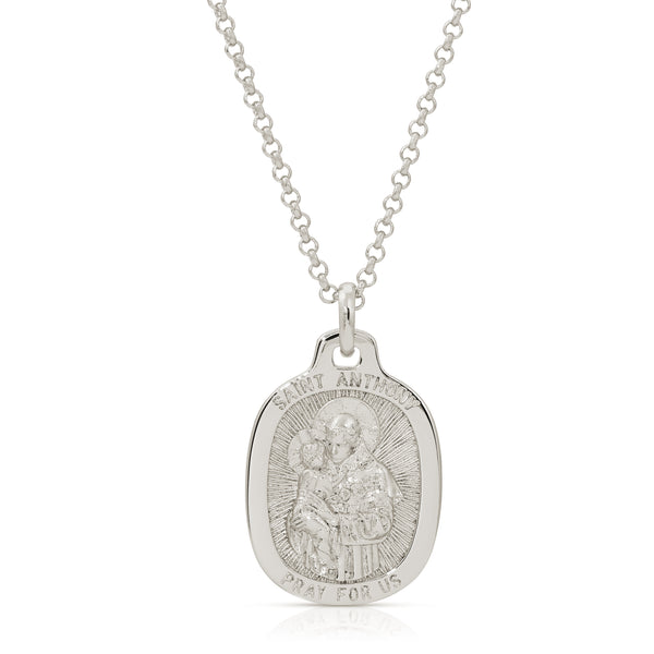 Saint Anthony Medallion - Silver