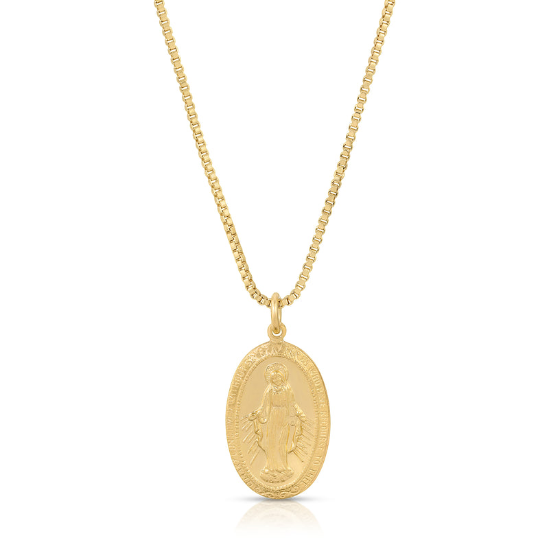Gold Filled Mary Pendant