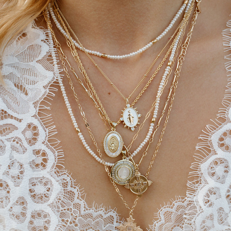 Holy Mother Mary Necklace – Joy Dravecky - Main Image