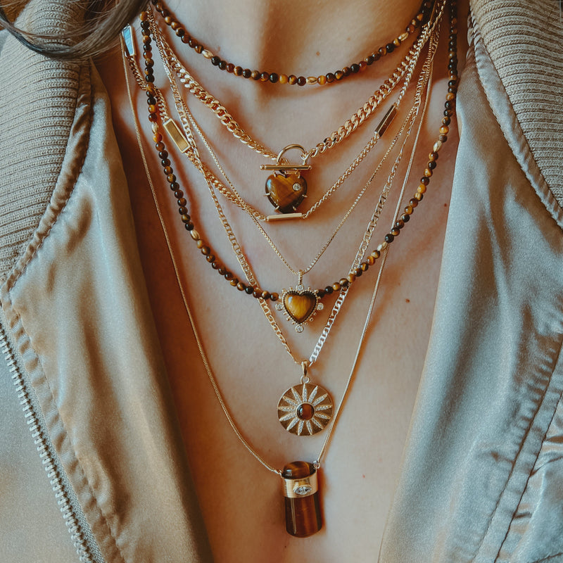 Lover Necklace - Tiger's Eye
