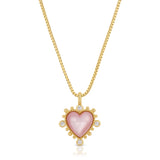 Heavenly heart Necklace - Pink Shell