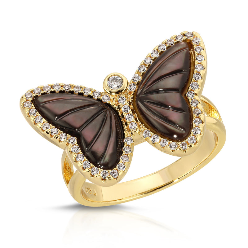 Allure Ring in Black Pearl