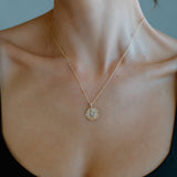 Venus Moon Necklace in Clear
