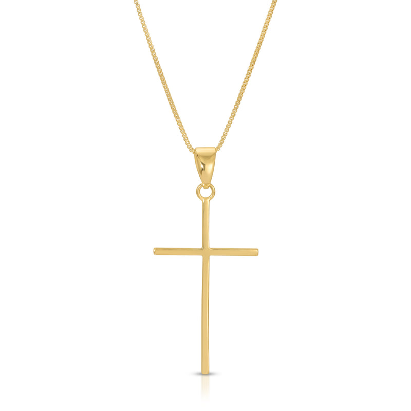Vigil Cross Necklace - Gold