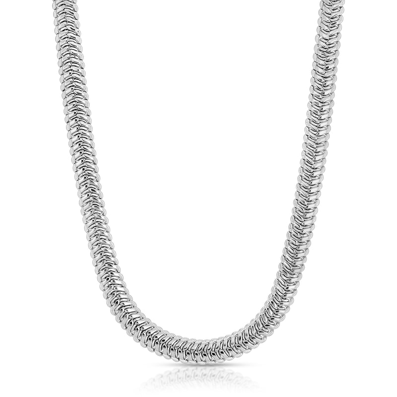 Cindy Thick Necklace - Silver