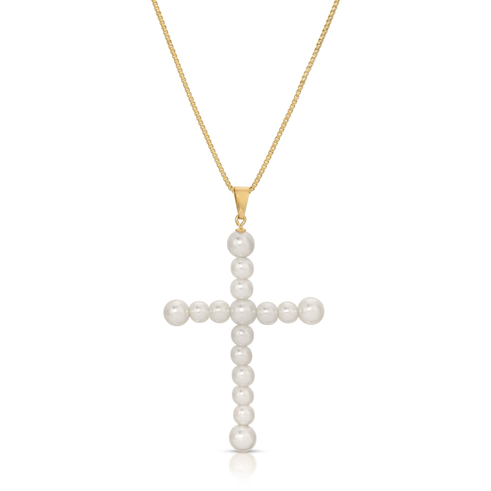 Vivian Pearl Cross Necklace – Joy Dravecky