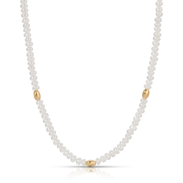 Bali Beaded  Choker - Pearl