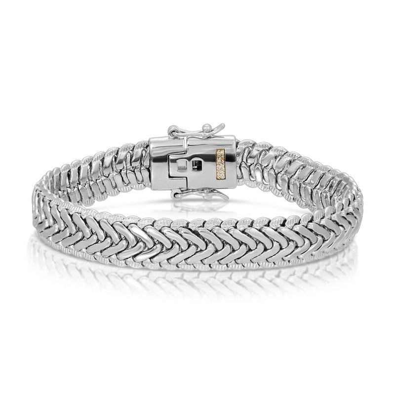 Cindy Thick Bracelet - Silver